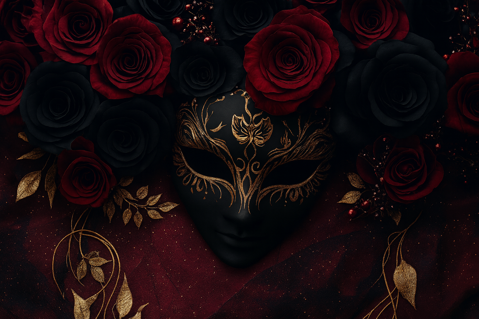 Mystical roses background
